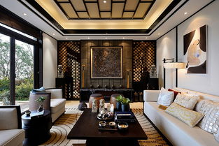 254平的中式別墅裝修,給你不一樣的層次感